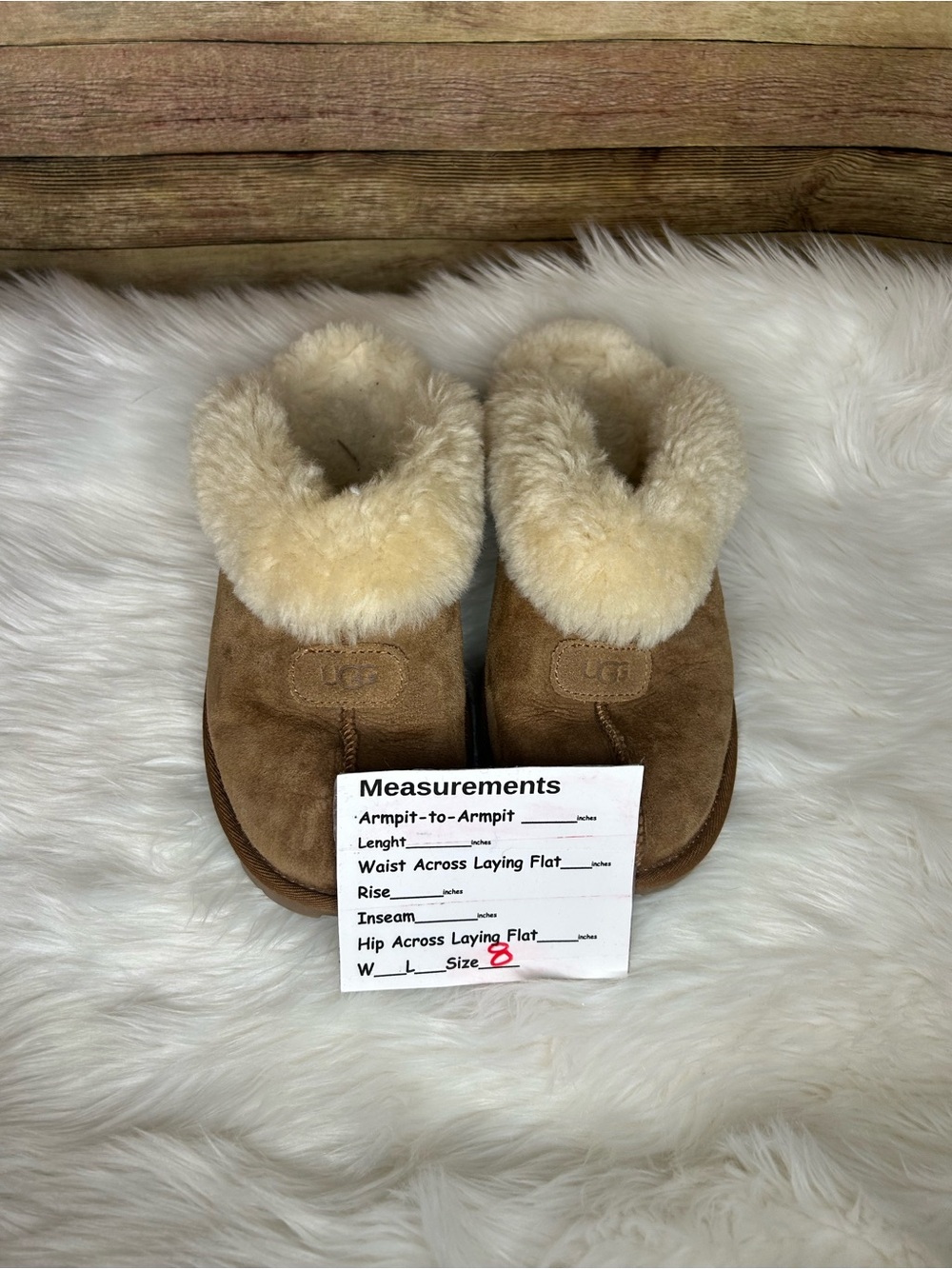 UGG Coquette Slipper Sheepskin Slide Size 8 - Picture 4 of 5